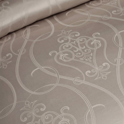 CHAMPAGNE IVORY ELEGANCE 1400 THREAD COUNT DUVET COVER &amp; SHAMS