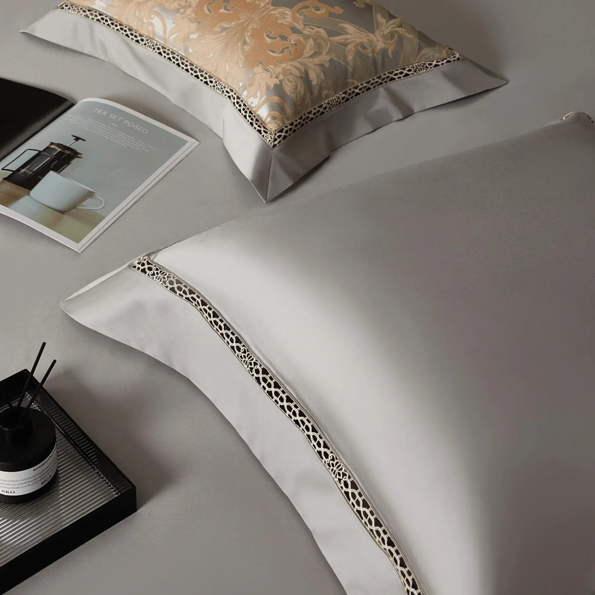 SANDSTONE SERENITY 1400 THREAD COUNT DUVET COVER &amp; SHAMS