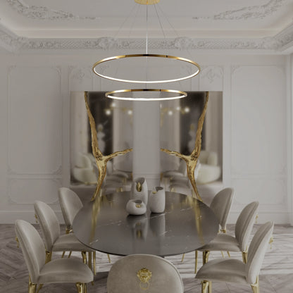 CIRCLE OF LIFE 2 TIER CHANDELIER