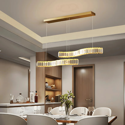VAGUE SCINTILLANTE LINEAR CHANDELIER