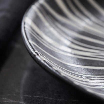 ZAPHIRE BELMONT NOIR OVAL PLATE