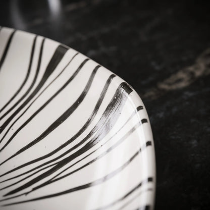 ZAPHIRE BELMONT BLANC OVAL PLATE
