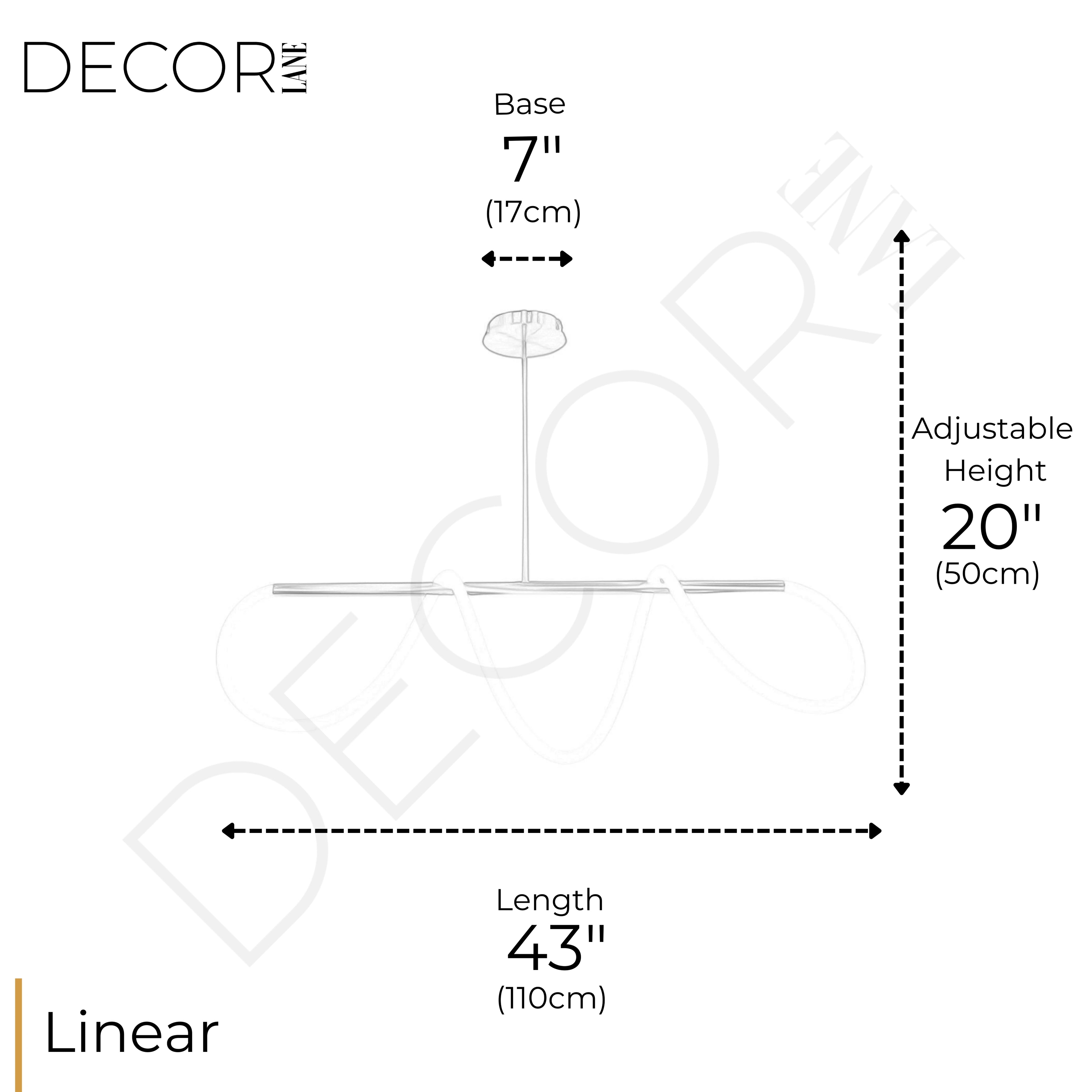 AMORPHOUS TUBE LINEAR CHANDELIER