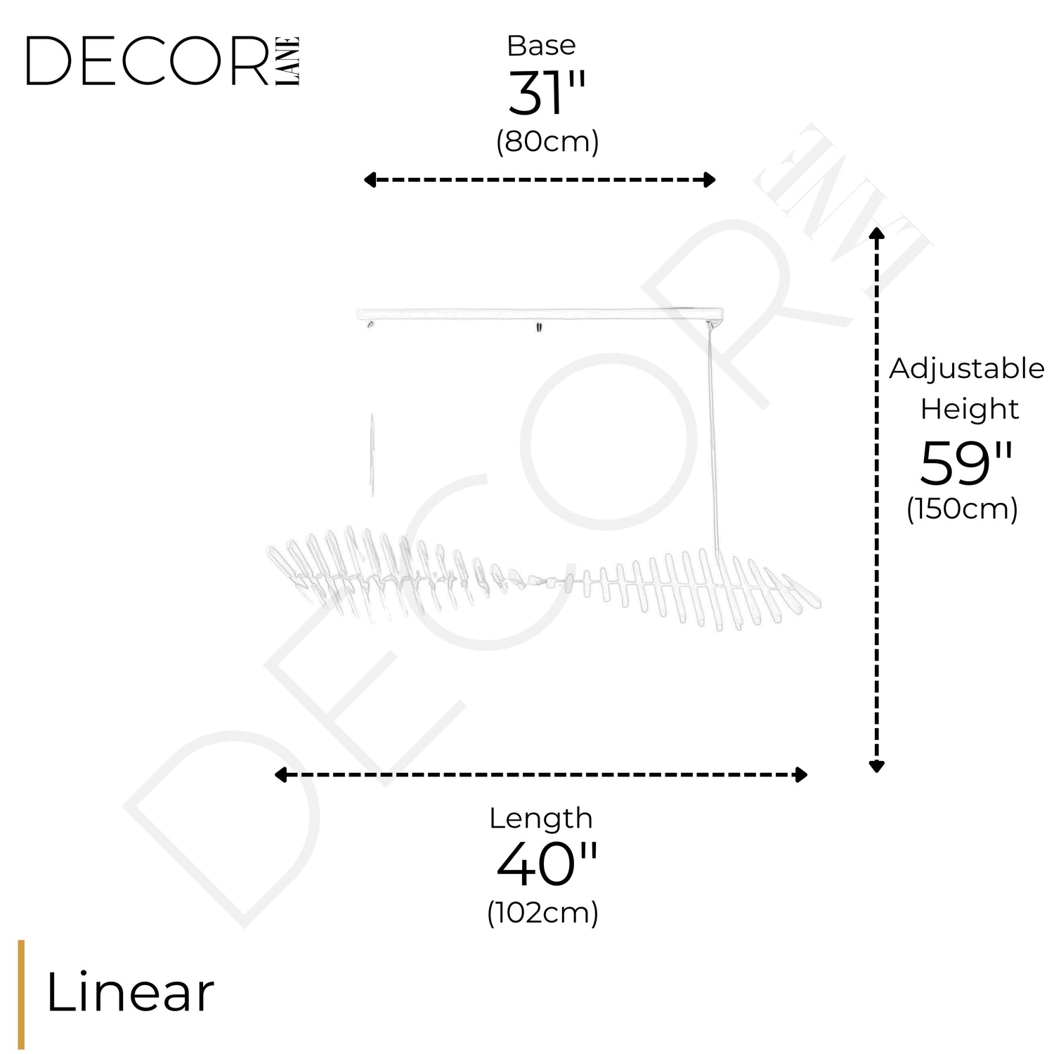 RHYTHM LINEAR CHANDELIER