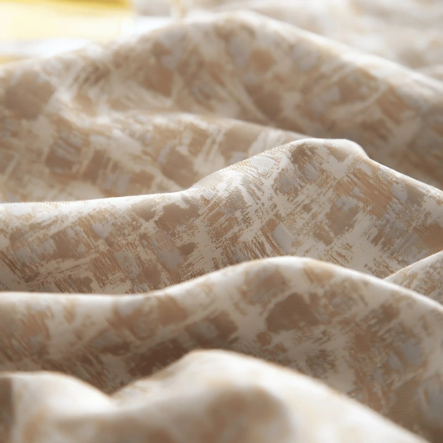 BEIGE MYSTIQUE 1000 THREAD COUNT DUVET COVER &amp; SHAMS