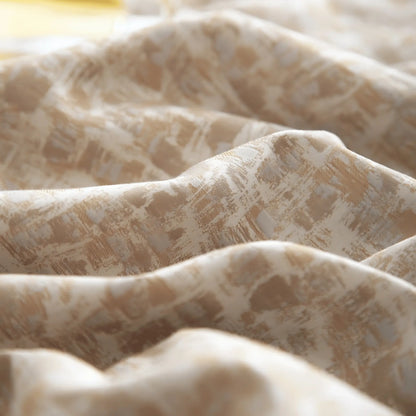 BEIGE MYSTIQUE 1000 THREAD COUNT DUVET COVER &amp; SHAMS