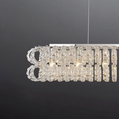 AMULETTE OVAL 2 TIER CHANDELIER