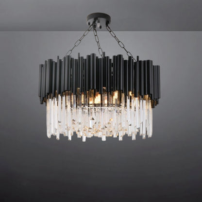 NOIR ÉBÈNE HALO CHANDELIER