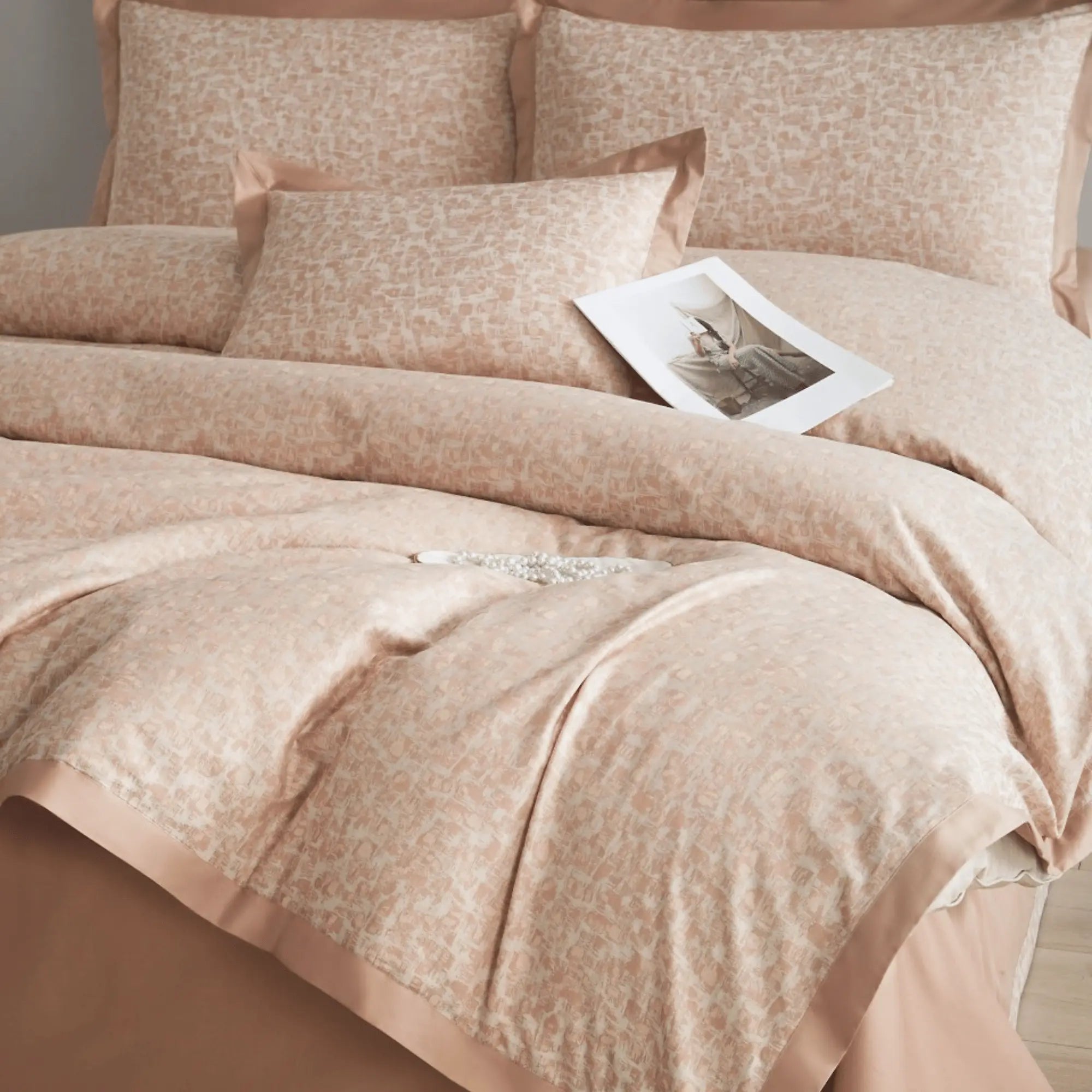 TAUPE MYSTIQUE 1000 THREAD COUNT DUVET COVER &amp; SHAMS