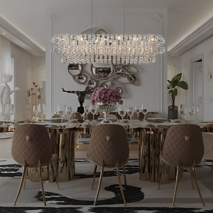 AMULETTE OVAL 3 TIER CHANDELIER