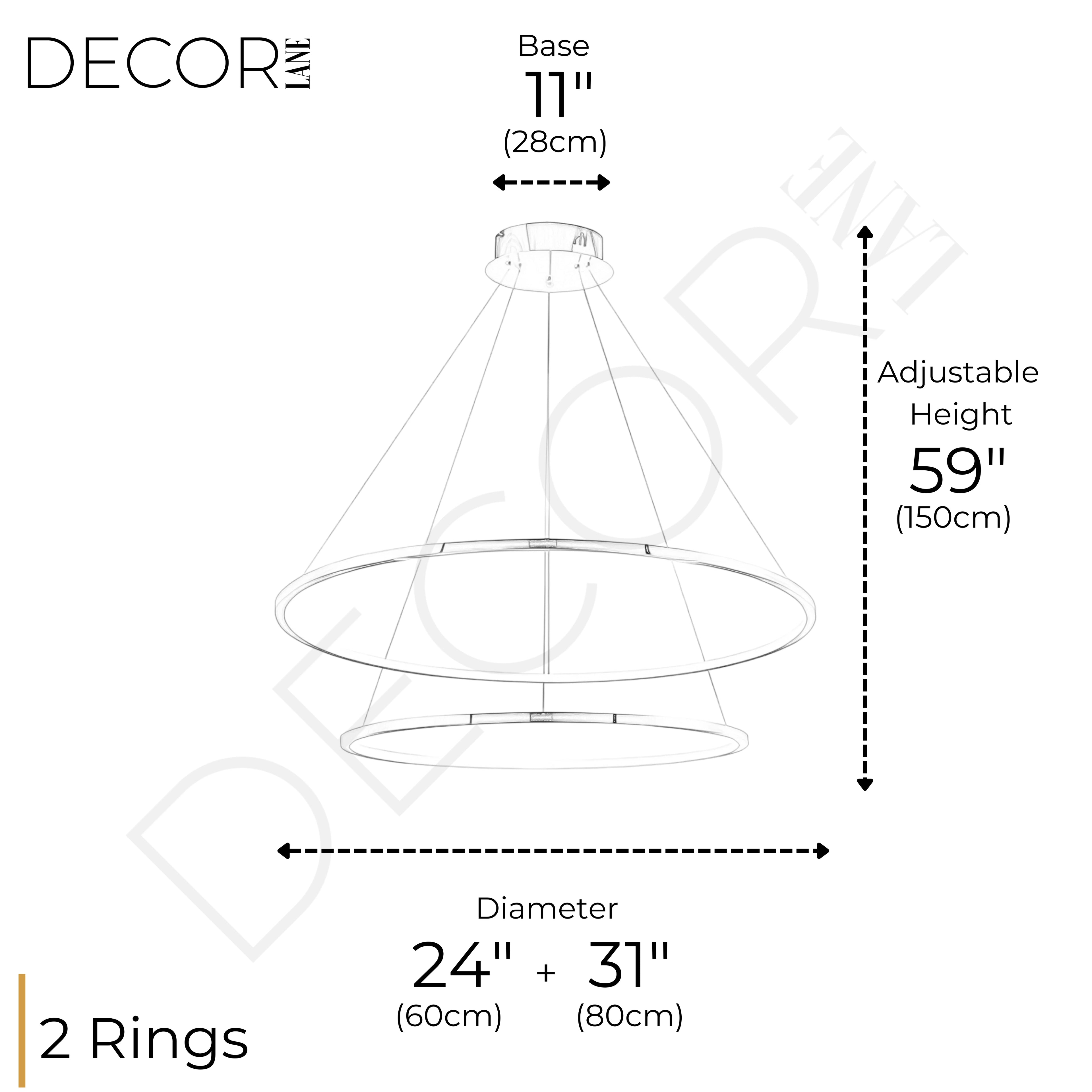 CIRCLE OF LIFE 2 TIER CHANDELIER