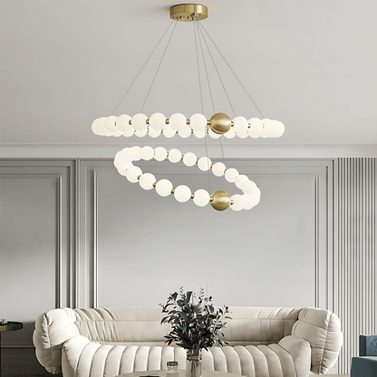 DÉLICATESSE DE PERLES CHANDELIER