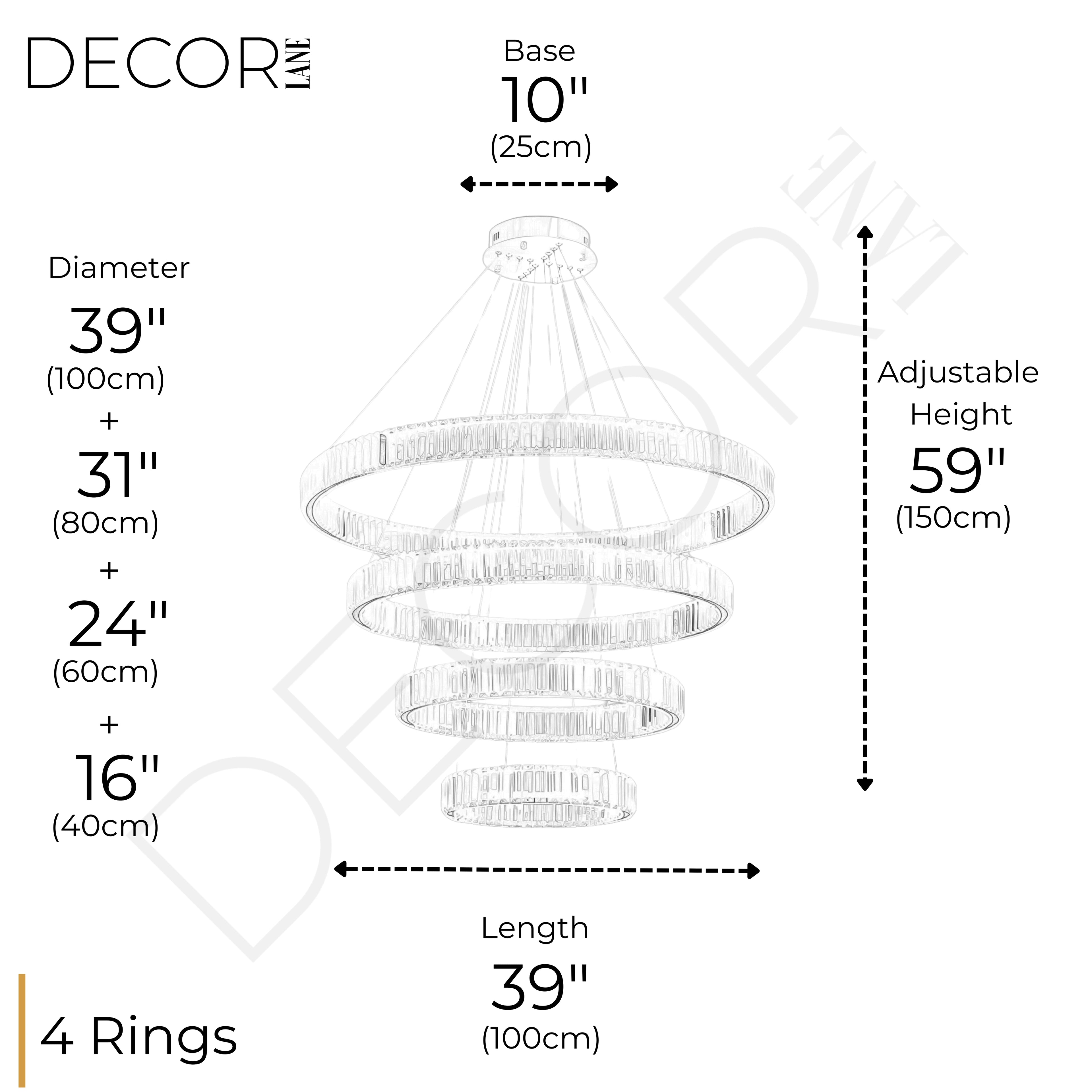 AQUILA 4 TIER CHANDELIER
