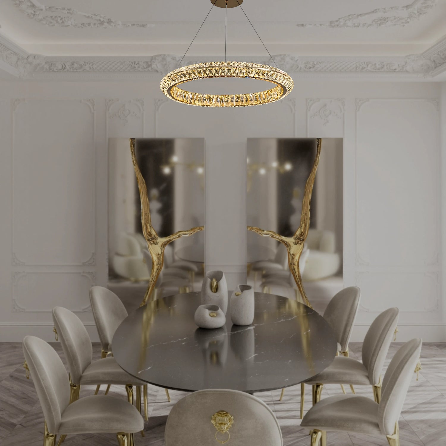Aurelia Halo Chandelier - Chandeliers