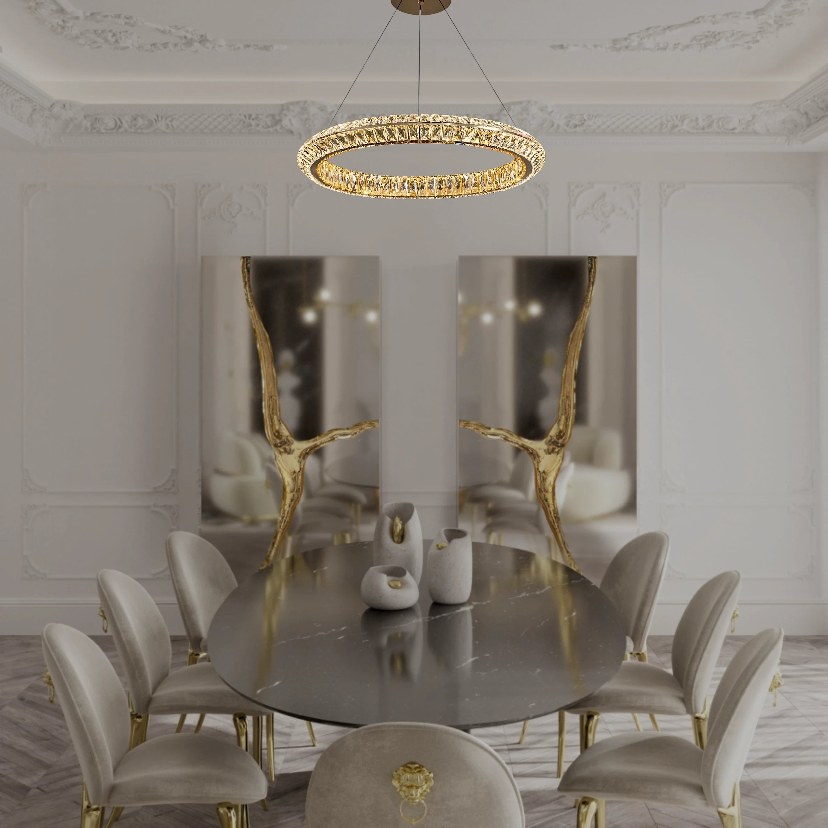 Aurelia Halo Chandelier - Chandeliers