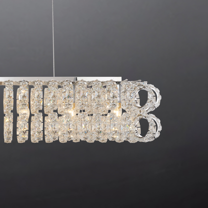 AMULETTE OVAL 2 TIER CHANDELIER