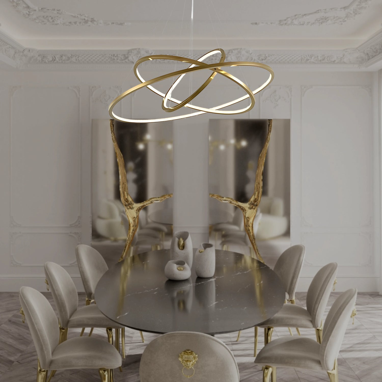 CIRCLE OF LIFE 3 TIER CHANDELIER