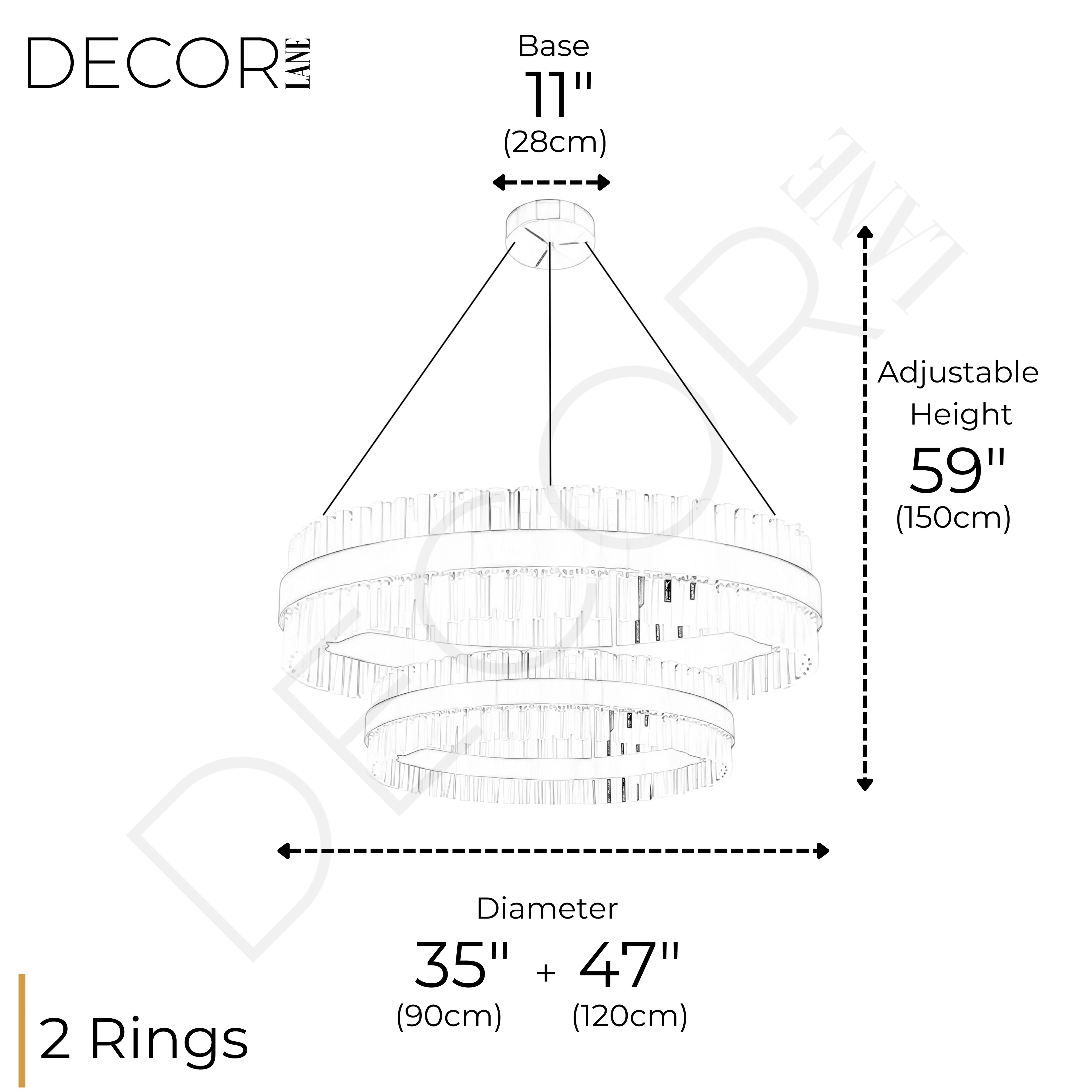 THE ENCHANTE 2 TIER CHANDELIER