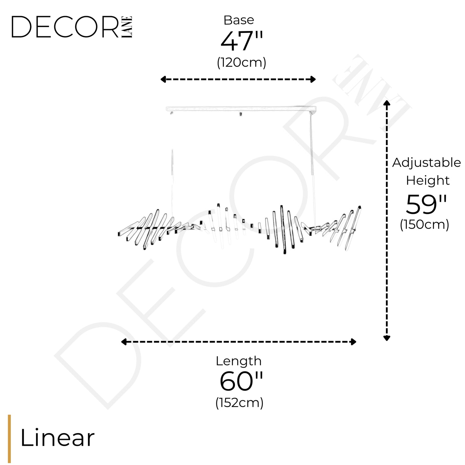 RHYTHM LINEAR CHANDELIER
