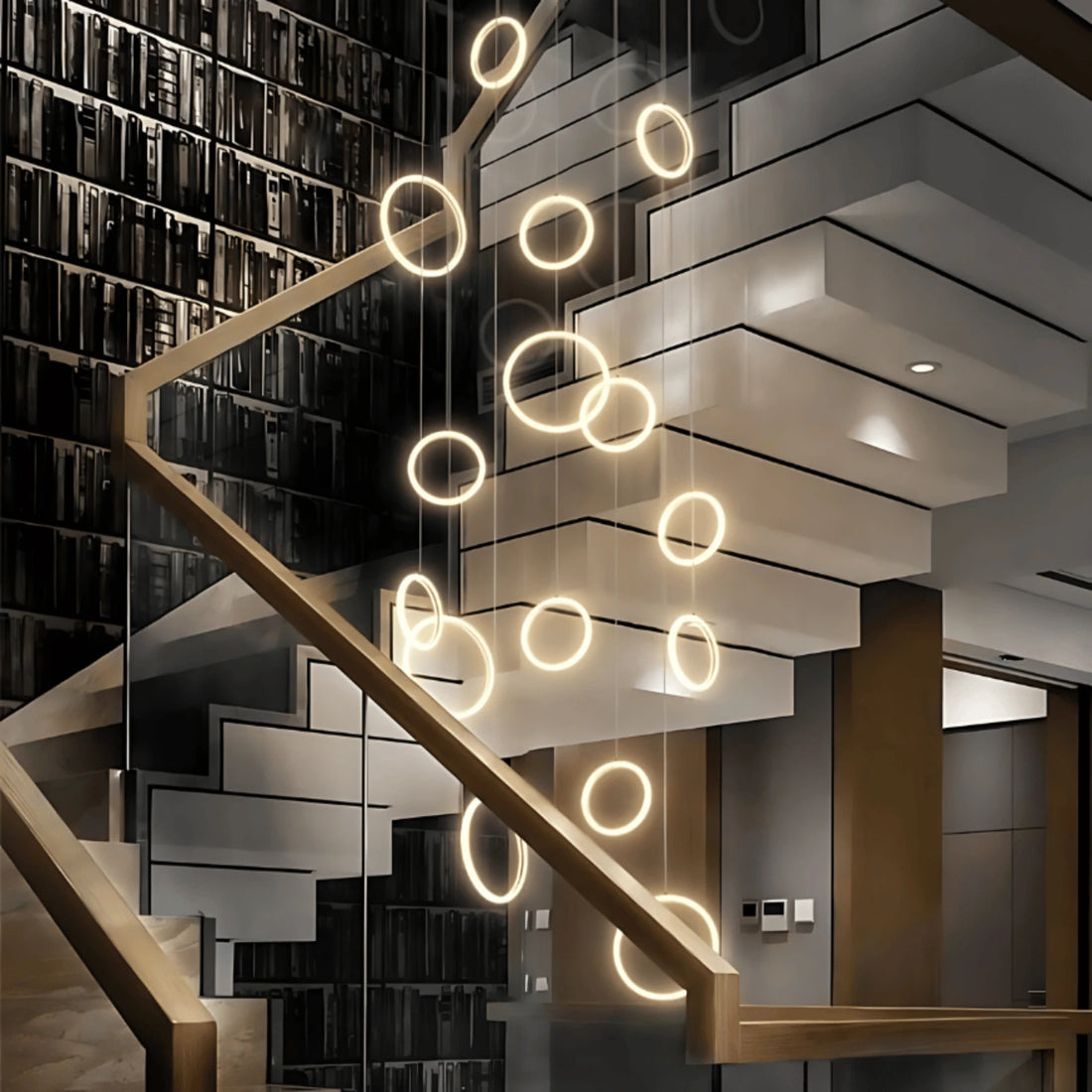 BUBBLES STAIRCASE CHANDELIER