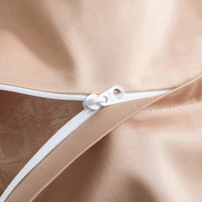 TAUPE MYSTIQUE 1000 THREAD COUNT DUVET COVER &amp; SHAMS