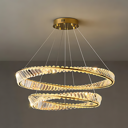 THE MOBIUS STRIP 2 TIER CHANDELIER
