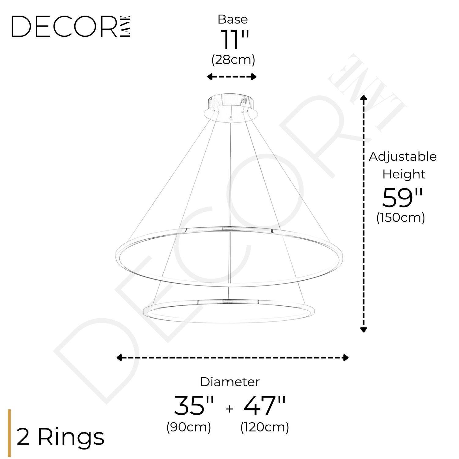 CIRCLE OF LIFE 2 TIER CHANDELIER