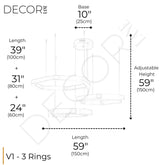 Bedazzled 3 Tier Chandelier - Chandeliers