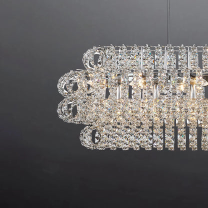 AMULETTE OVAL 4 TIER CHANDELIER