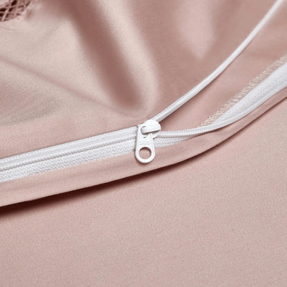 CHALICE ROSE BLUSH 1000 THREAD COUNT DUVET COVER &amp; SHAMS