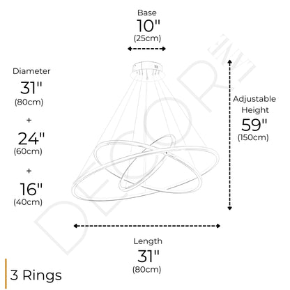 CIRCLE OF LIFE 3 TIER CHANDELIER