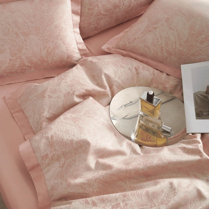 BLUSH PETALS 1000 THREAD COUNT DUVET COVER &amp; SHAMS