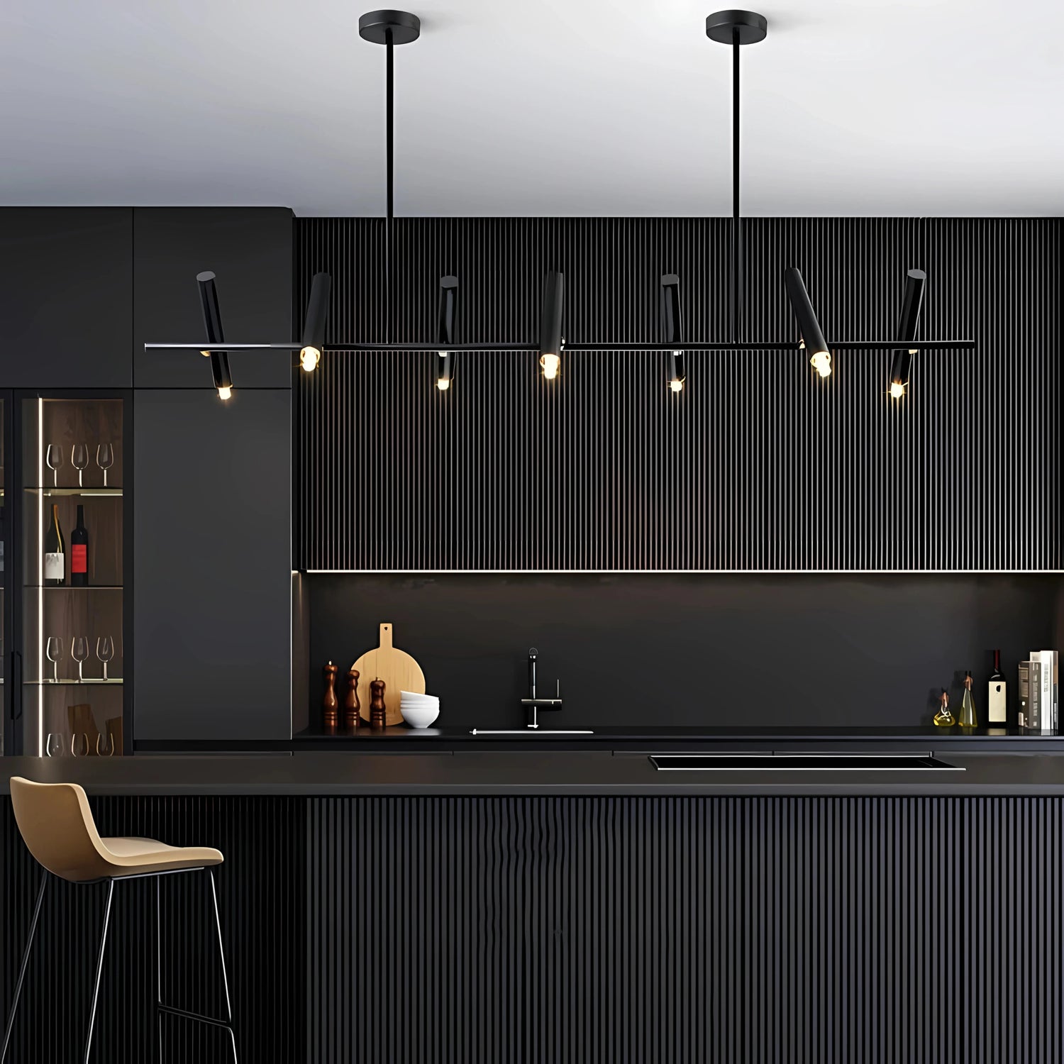 BRASERO LUMINEUX LINEAR CHANDELIER