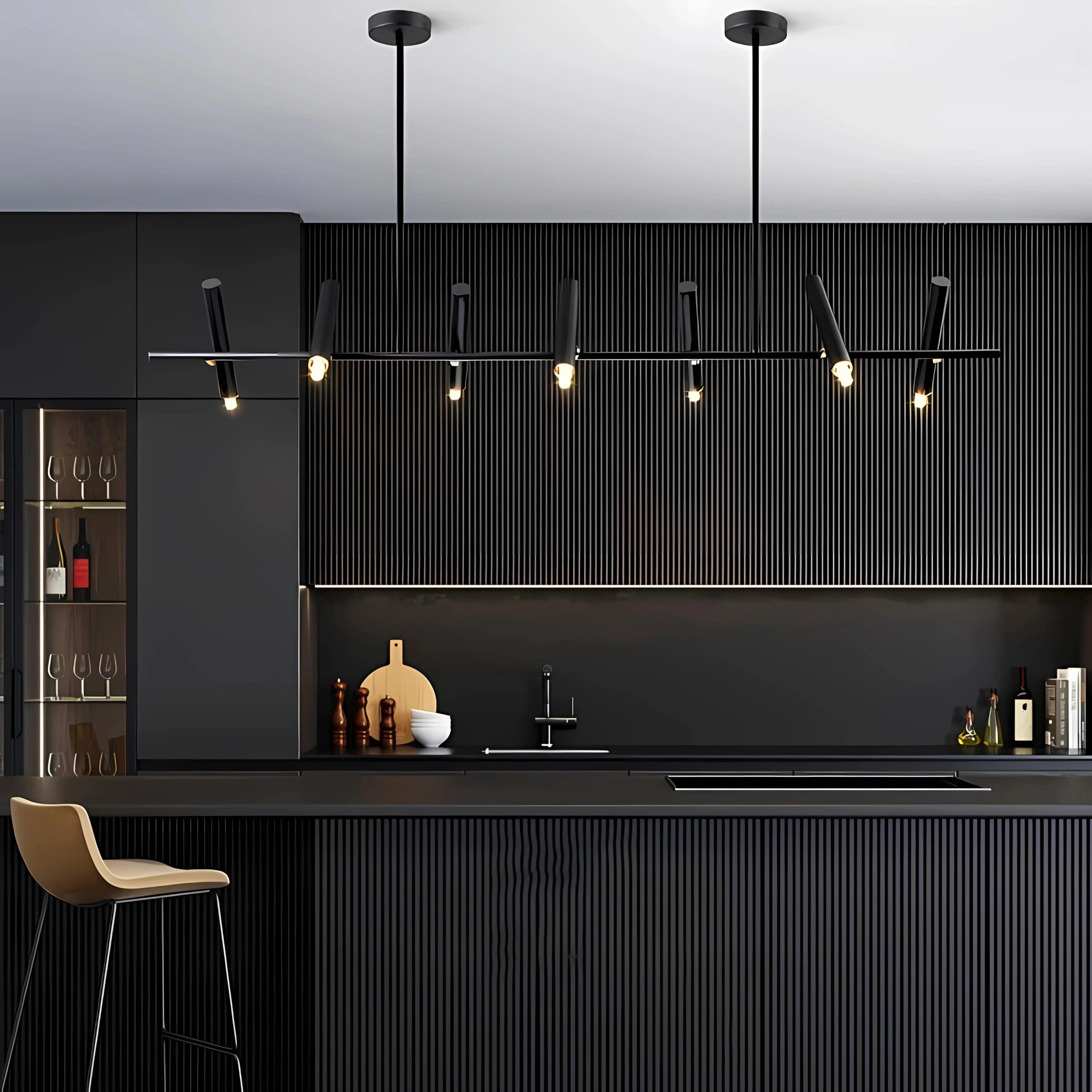 BRASERO LUMINEUX LINEAR CHANDELIER