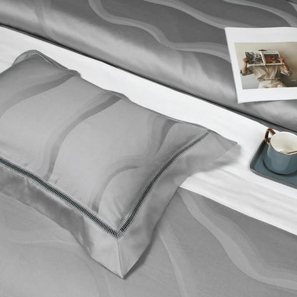 MYSTIC WAVES 1000 THREAD COUNT DUVET COVER &amp; SHAMS