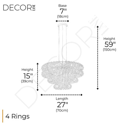 AMULETTE 4 TIER CHANDELIER