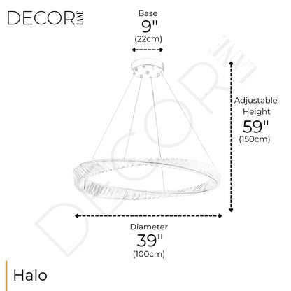 THE MOBIUS STRIP HALO CHANDELIER
