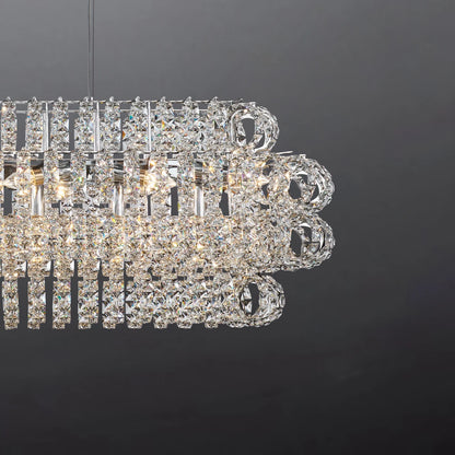 AMULETTE OVAL 4 TIER CHANDELIER