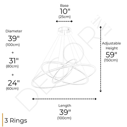 CIRCLE OF LIFE 3 TIER CHANDELIER