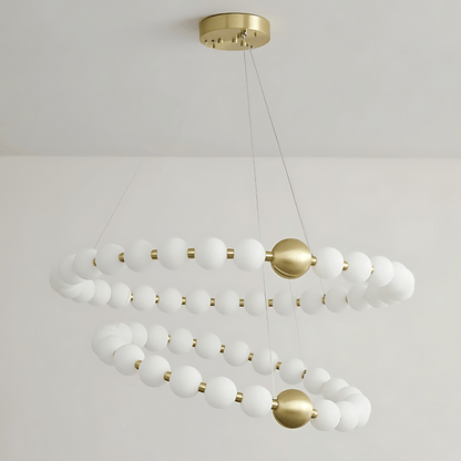 DÉLICATESSE DE PERLES CHANDELIER