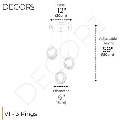 CARESSE ASTRALE 3 TIER CHANDELIER
