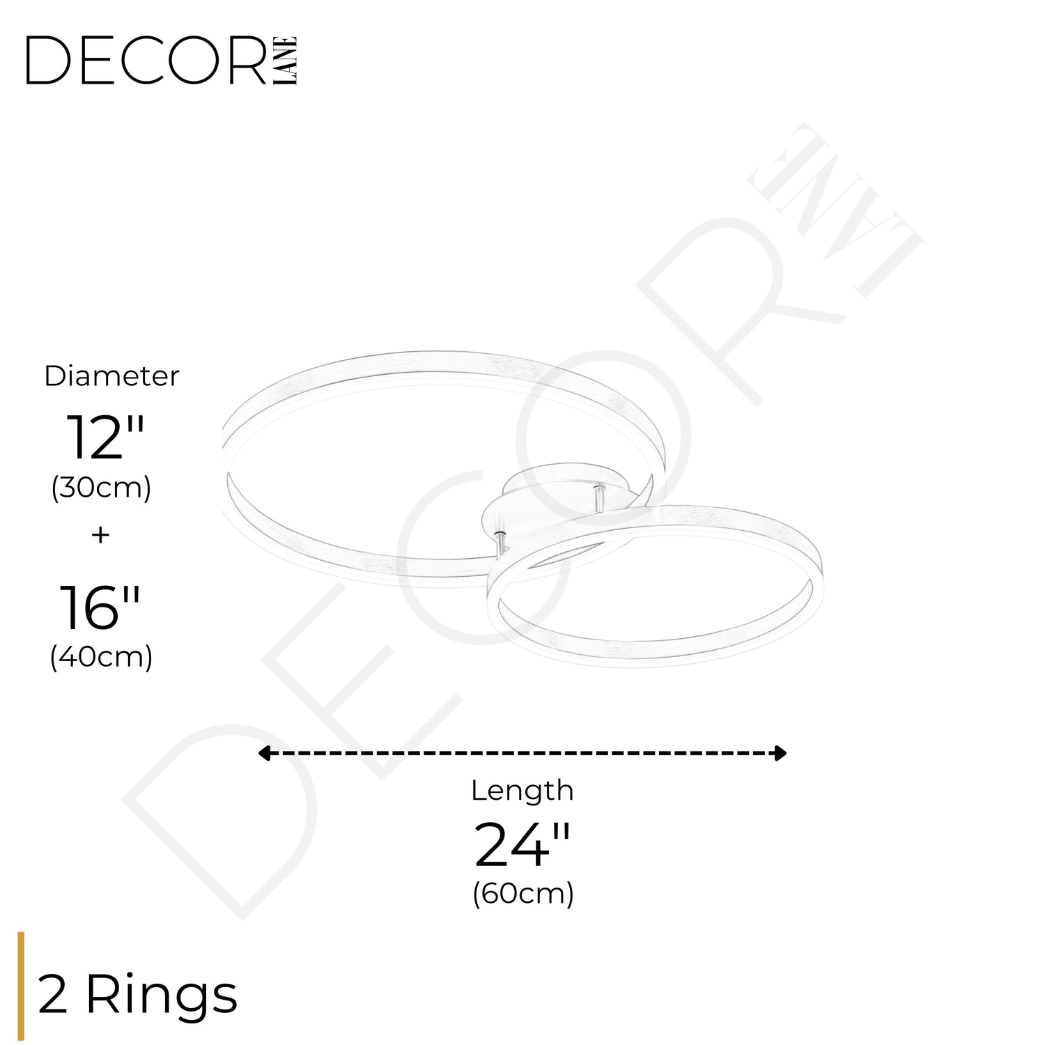 LUMOS 2 TIER CEILING LIGHT