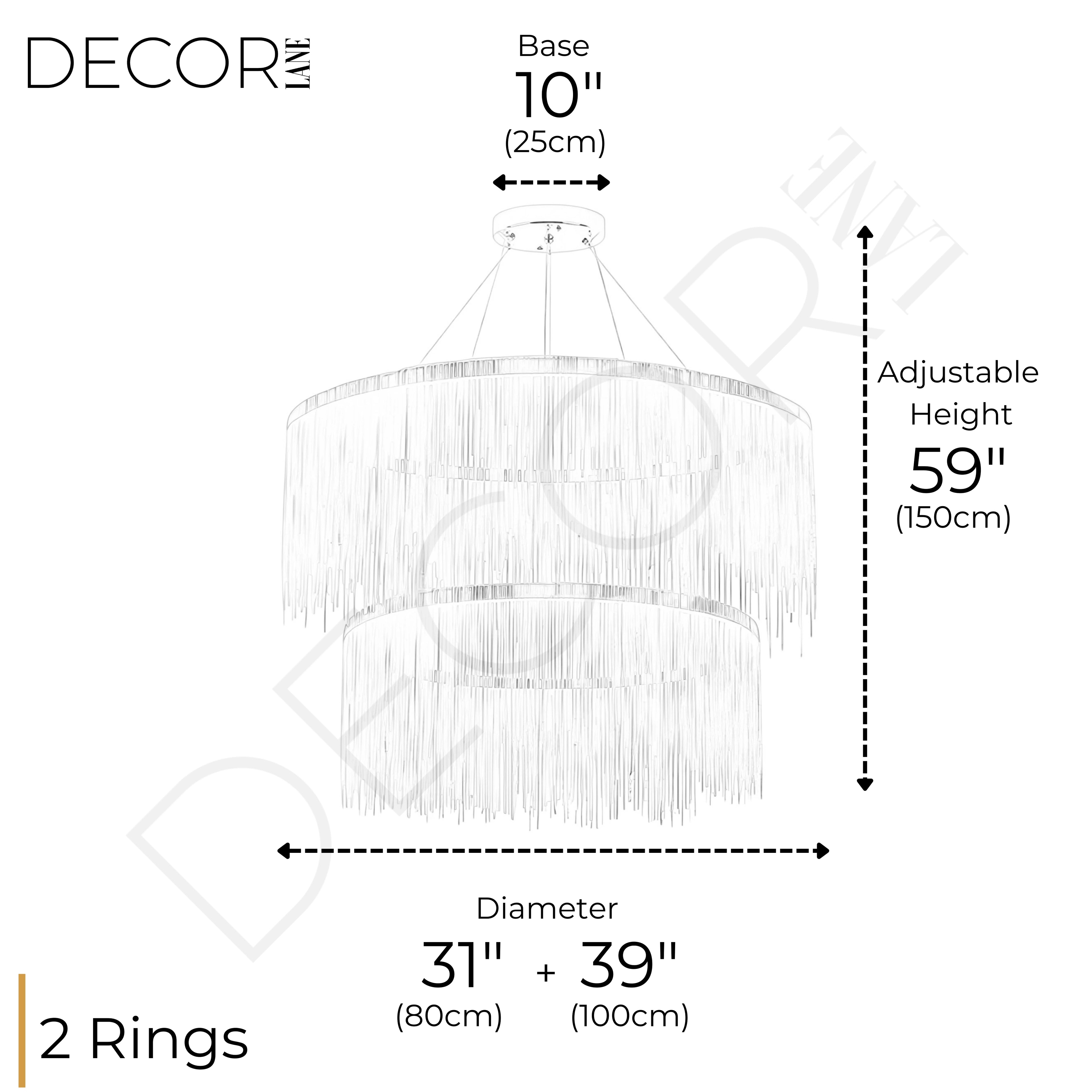 PHOENIX 2 TIER CHANDELIER