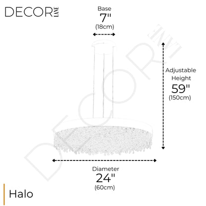 GLITZ HALO CHANDELIER