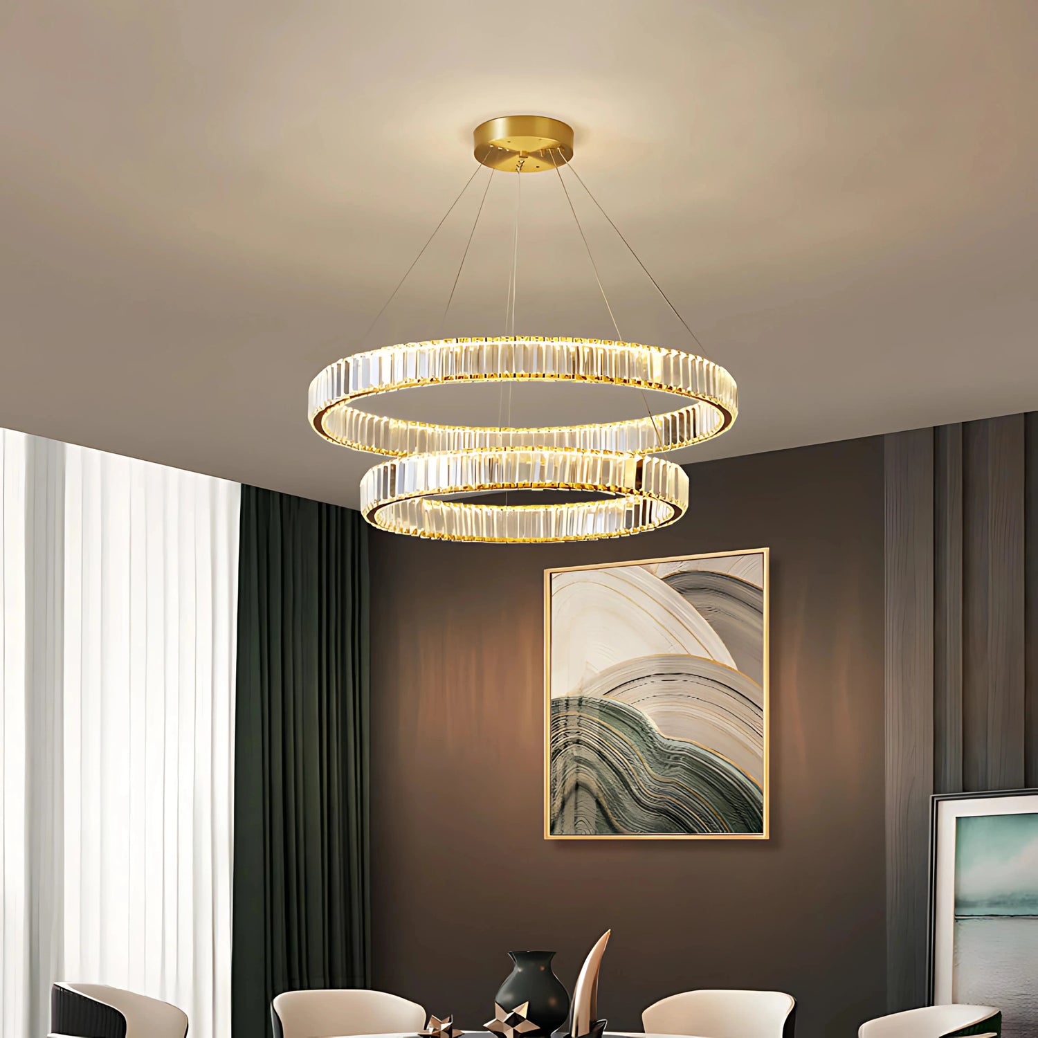 AQUILA 2 TIER CHANDELIER