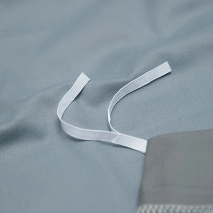 STEEL BLUE 600 THREAD COUNT DUVET COVER &amp; SHAMS