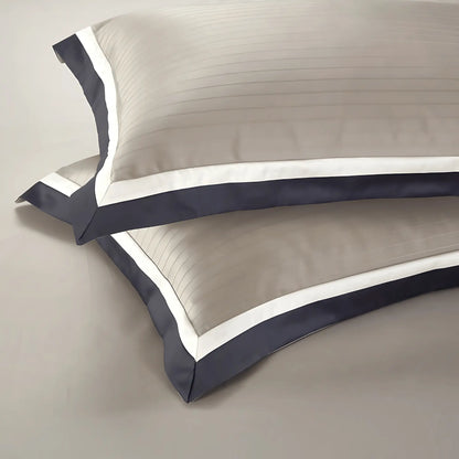 TAUPE HARMONY 1000 THREAD COUNT DUVET COVER &amp; SHAMS