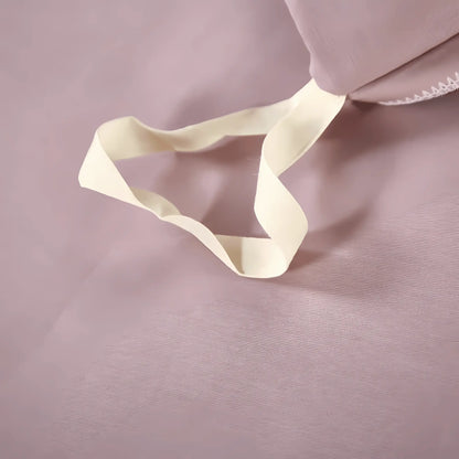 BLUSH MAUVE ELEGANCE 1000 THREAD COUNT DUVET COVER &amp; SHAMS