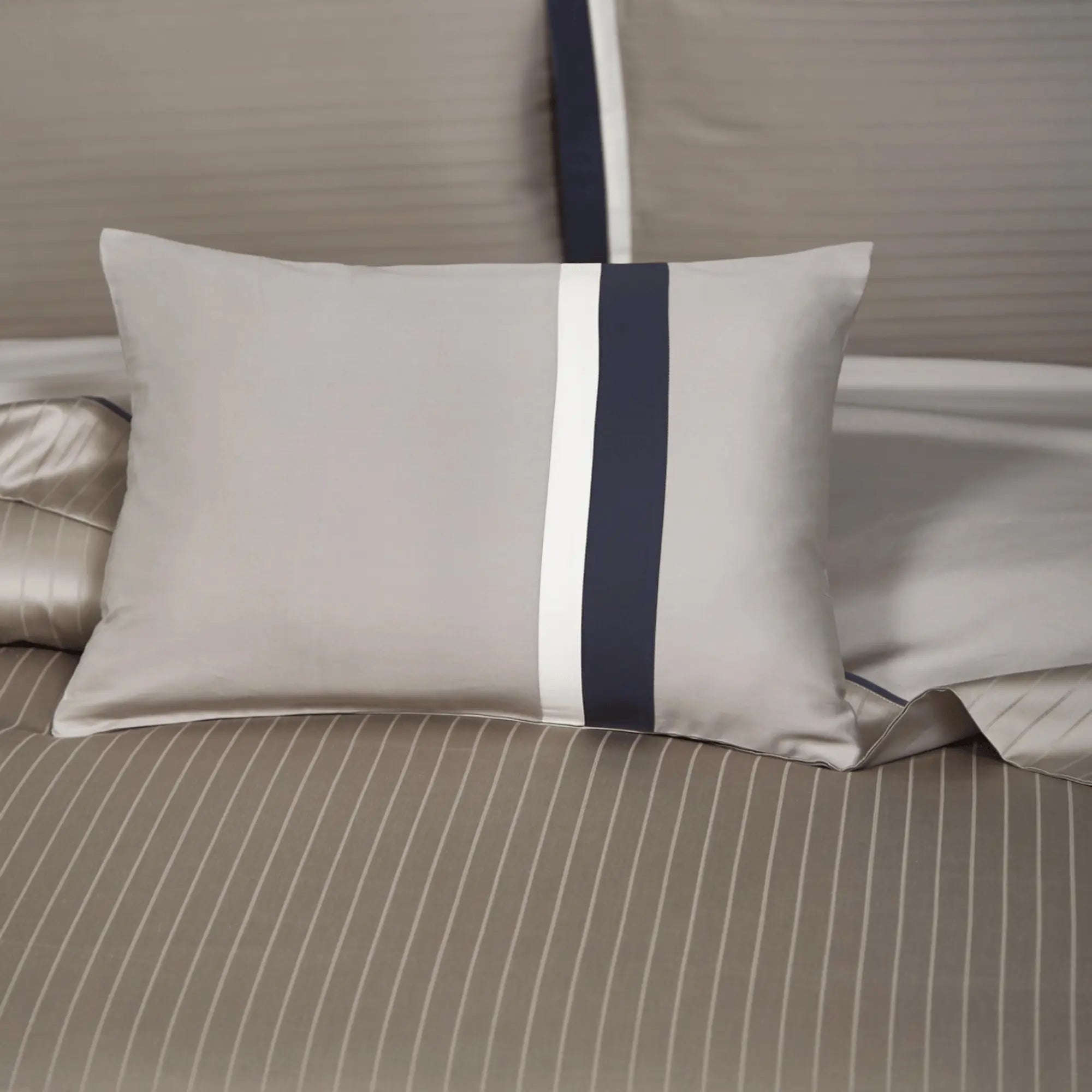TAUPE HARMONY 1000 THREAD COUNT DUVET COVER &amp; SHAMS