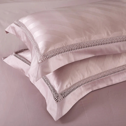 BLUSH MAUVE ELEGANCE 1000 THREAD COUNT DUVET COVER &amp; SHAMS